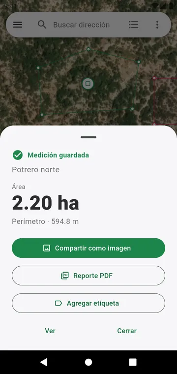 El resultado después de guardar, listo para compartir como imagen o PDF