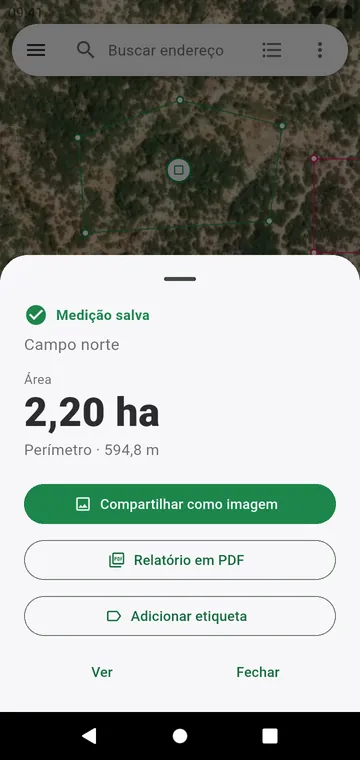 O resultado depois de salvar, pronto para compartilhar como imagem ou PDF